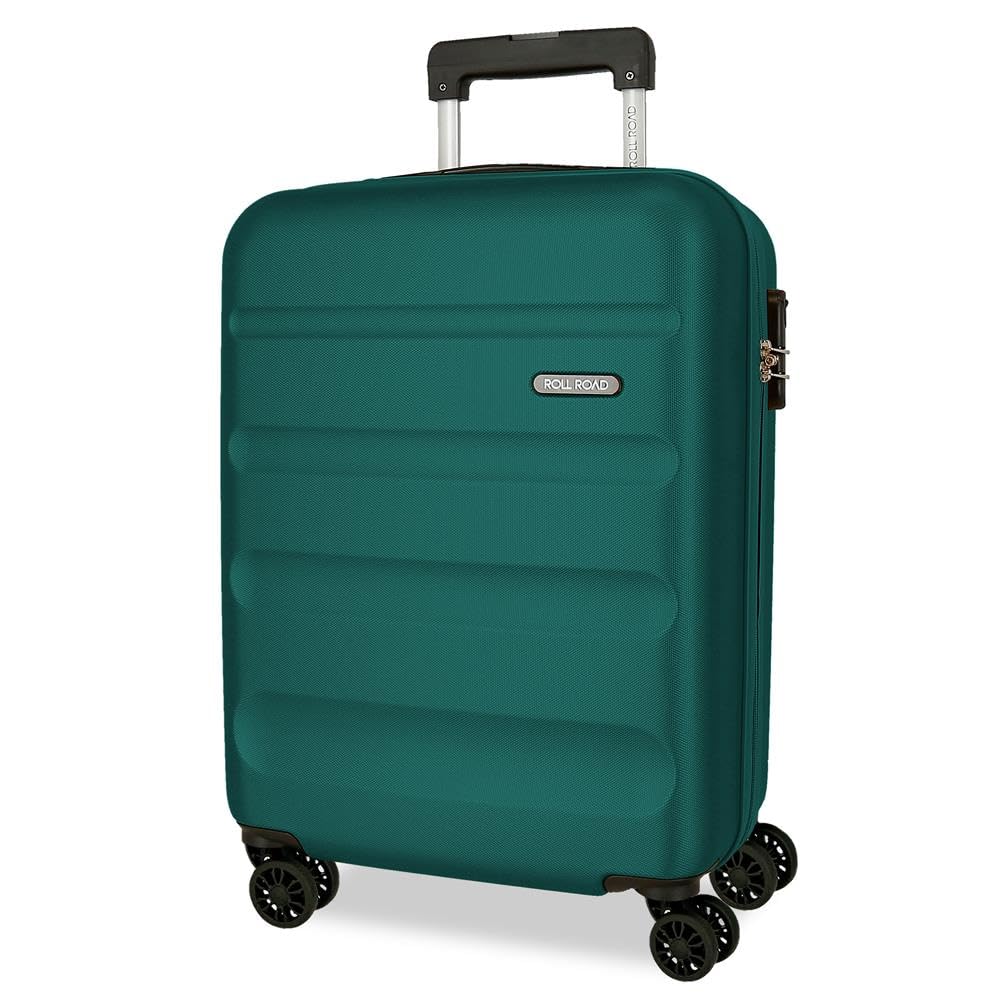 Roll Road Flex Maleta de Cabina Verde 38x55x20 cms Rígido 2,​5 kgs Cierre de combinación Lateral ABS 2,​5 kgs 35L Equipaje de Mano