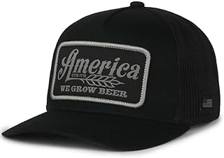 Rural Cloth America We Grow Beer Adjustable Snapback Hats