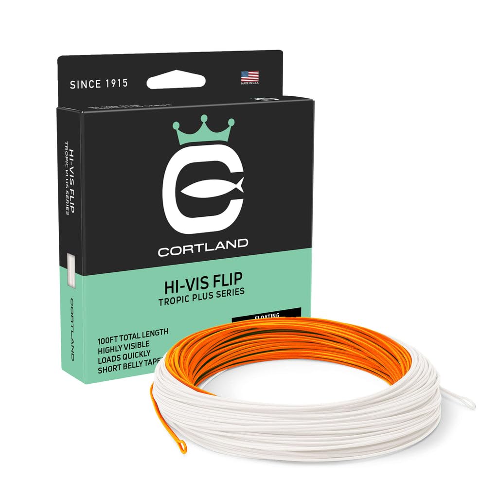 Amazon.com: Cortland Hi Vis Flip Saltwater Fly Line, HI-Vis Orange