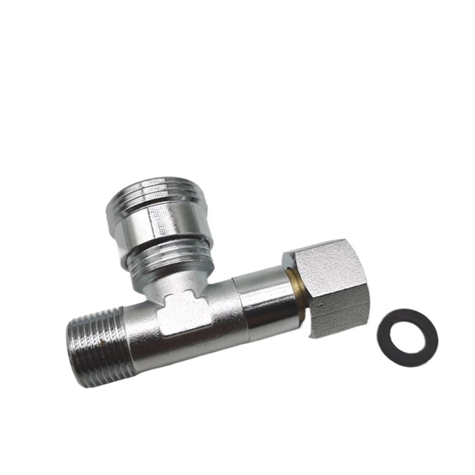Raccord en cuivre 3 voies Uinon 3/8", 1/2", 3/4", filetage mâle/femelle, type T, adaptateur de réduction en laiton, raccords union(M3l8 x M3l4 x F3l8)