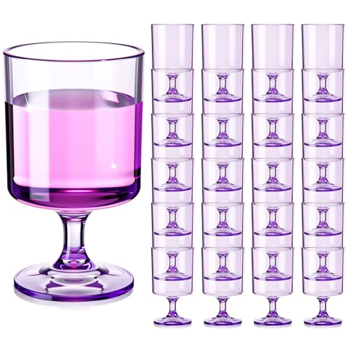 Singhoow 48 Packs 8oz Acrylic Reusable Plastic...