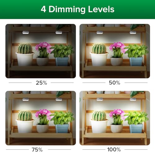 SANSI Puck Grow Lights for Indoor Plants,10W 2-Head Plant Lights with Timer by SANSI - Used condition - Image 3