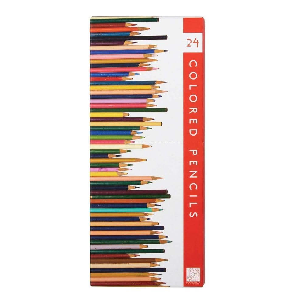 Frank Lloyd Wright Colored Pencils with Sharpener (Paints, crayons, pencils)