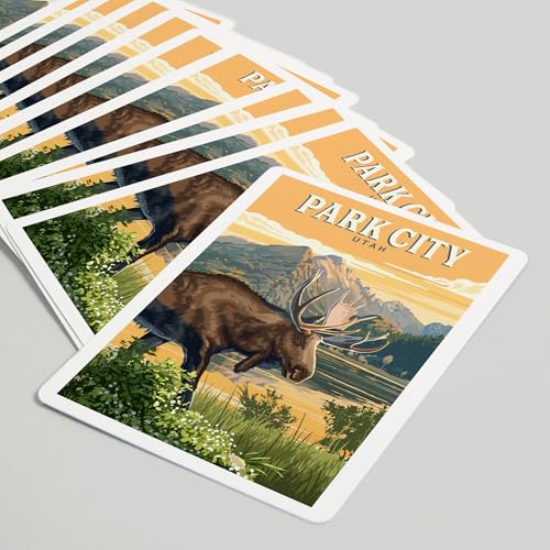 Lantern Press Park City Utah, Naipes Poker 52 cartas miniatura 5