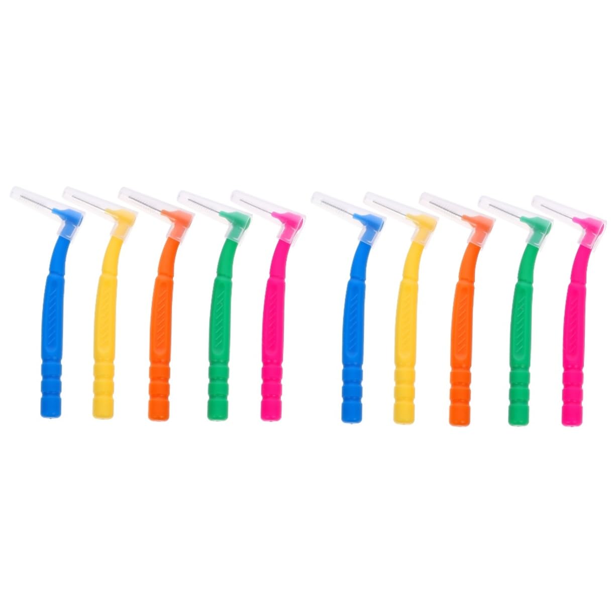 FOMIYES 100 Pz Spazzolino Interdentale Spazzolino Da Denti Tra i Denti Gengiva Spazzolino Per La Pulizia Dei Denti Spazzolini Interdentali Tra i Denti Scovolino Interdentale Lana Di Nylon