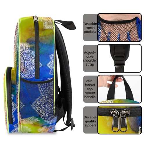Sac à dos mandala enfant coloré et léger pour l'école maternelle