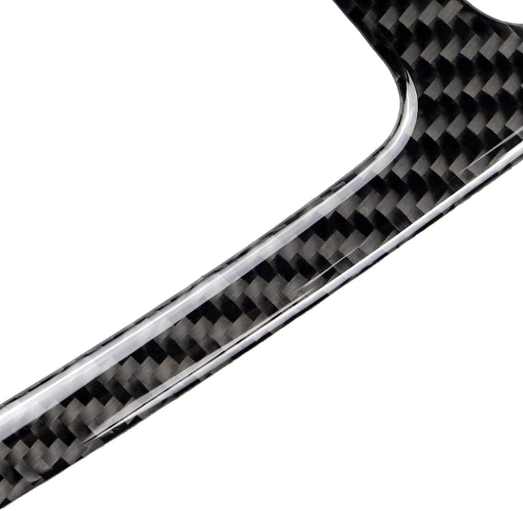 WLKE Real Carbon Fiber Gear Shift Panel Cover Center Console Trim Fit for Audi A3 A4 A5 Q5 2009-2016 (Q7 2016-2018)