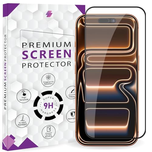 Image of Premium Tempered Glass Screen Protector Guard For iPhone 17 Pro Max (6.9 Inch, Pack of 1) | Edge to Edge Coverage With Easy to installation kit