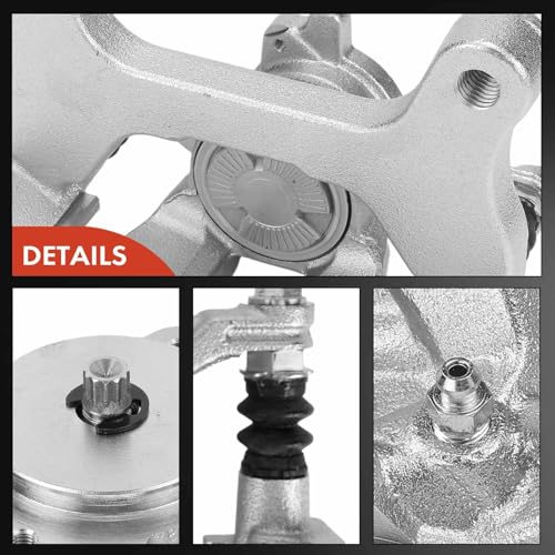 A-Premium Disc Brake Caliper Assembly with Bracket Compatible with Ford Vehicles - F-150 F150 2021 2022 2023 2024 2025 - Rear Left Driver Side - Thumbnail 7