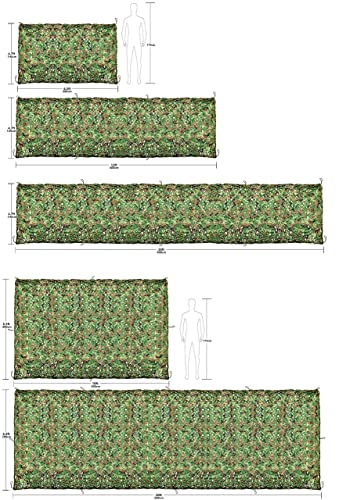 Ginsco Camo Netting, 6.5Ft X 10Ft 2M X 3M Woodland Camouflage Net For Hunting Blind Sunshade Camping Watching Hide Airsoft Shooting Military Theme Party Decorations Privacy Fence Screen #TOP3