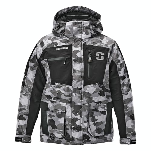 Striker Men’s Climate 3-in-1 Insulated, Waterproof Ice Fishing Jacket with Sureflote Flotation Technology