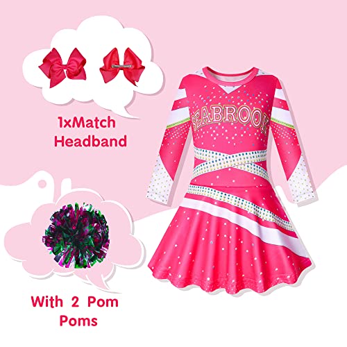 Econbitiry Zombies Girls Cheerleader Costumes Cheerleading Dress Up Toddler For Party Movie 3 Halloween Kids Outfits Cosplay 9 10T #TOP5