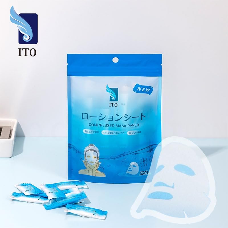 シートマスク2箱　スキンローション2本 Amazon.co.jp: ITO ローションシート50枚入（単品） 敏感肌に安心 圧縮