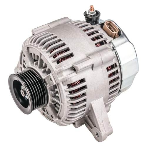 Image of PHILTOP Alternator Compatible With Toyota for 1998-2003 Sienna (100 Amp) 13806N 12V CW 6-Groove Pulley | Replacement OE 90295596, 270602009084, 138068, 19134343, 270600A04084, 270600A040, 2706020090, 13806, 13806N