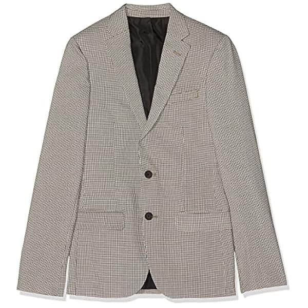 New Look Puppy Tooth Skinny Chaqueta de Traje para Hombre