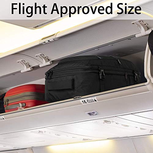 Vancropak Travel Backpack, 40L Flight Approved Carry On Backpack For Men & Women, Expandable Large Luggage Backpack Daypack Water Resistant Lightweight Business Weekender Bag, Black #TOP5