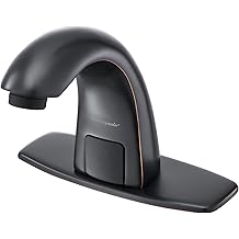 Charmingwater Touchless Bathroom Sink Faucet with Automatic Sensor, Motion Bathroom Faucet with Hole Cover Plate, Oil Rubbed Bronze