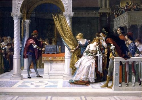 Cuadro en lienzo de Alexandre Cabanel Portia imprenta alta definición 60x90