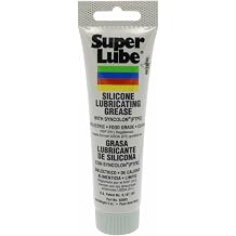 Super Lube 92003 Silicone Lubricating Grease with PTFE 3 oz Tube Translucent White by Super Lube
