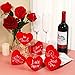 Imagen de Chalyna 6 Mini Almohadas de Corazón Rojo de Felpa del Día de San Valentín 10 cm Dulce Corazón Adorno de Cojín con Forma de Corazón Relleno Pequeño I Love Honey para Amante Cumpleaños Amigos