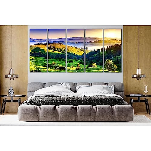 Cuadro en lienzo de 3 paneles para decorar dormitorios de estilo nordico 3
