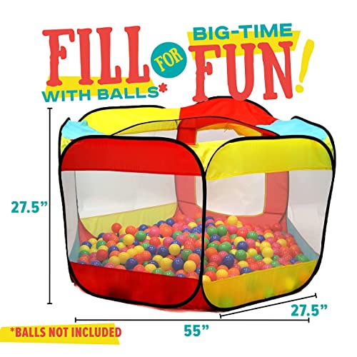 Kiddey Ball Pit Play Tent For Kids - 6-Sided Ball Pit For Kids Toddlers And Baby - Fill With Plastic Balls (Balls Not Included) Or Use As An Indoor / Outdoor Play Tent Great Gift Idea #TOP1