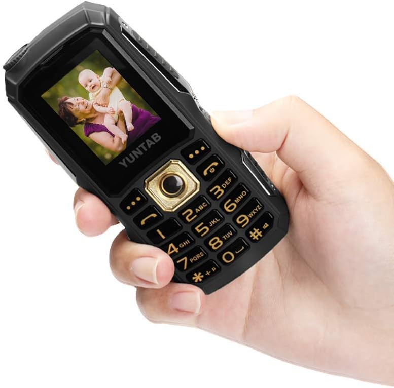 C12 Easy to Use Cell Phone for Seniors & Kids,Unlocked 2G,Big Button Big Volume Big Fonts,Long-time Standby, Anti-Fall(Black)
