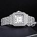 reloj de lujo para mujer, de cristal, cuadrados Imagen de reloj de lujo para mujer, de cristal, cuadrados