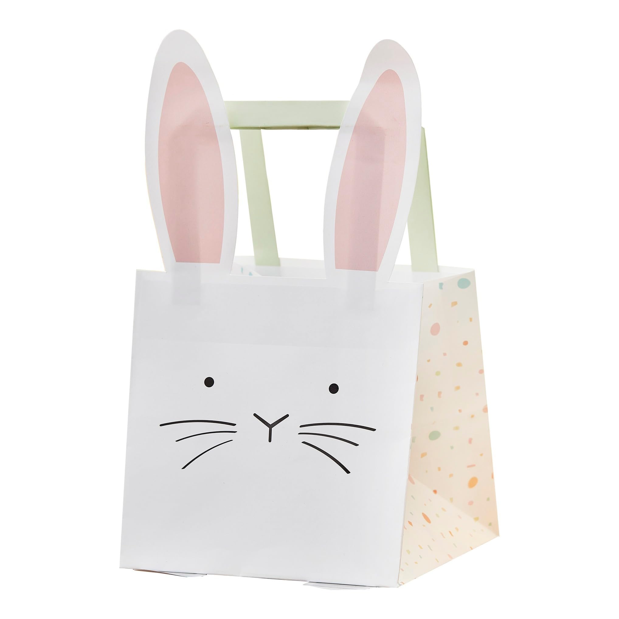 Ginger Ray ' Eggciting Easter' Bunny Rabbit Party Bags-5 Pack, White, One Size
