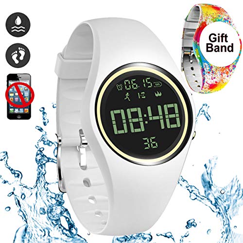3D Non-Bluetooth Pedometer Watch Sport Wristband IP68 Swimming Water-resistant Fitness Tracker with Accurately