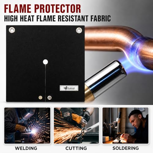 Couverture de soudure FLASLD 30 cm résistante au brûleur de propane pack de 2