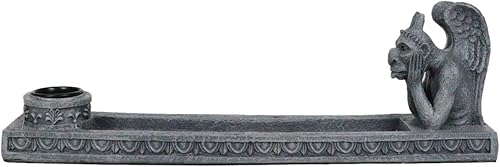 Miniatura 5 de Ebros - Figura de gárgola gótica con alas, diseño de gárgola con detalles de nudos góticos como accesorio de fragancia para el hogar
