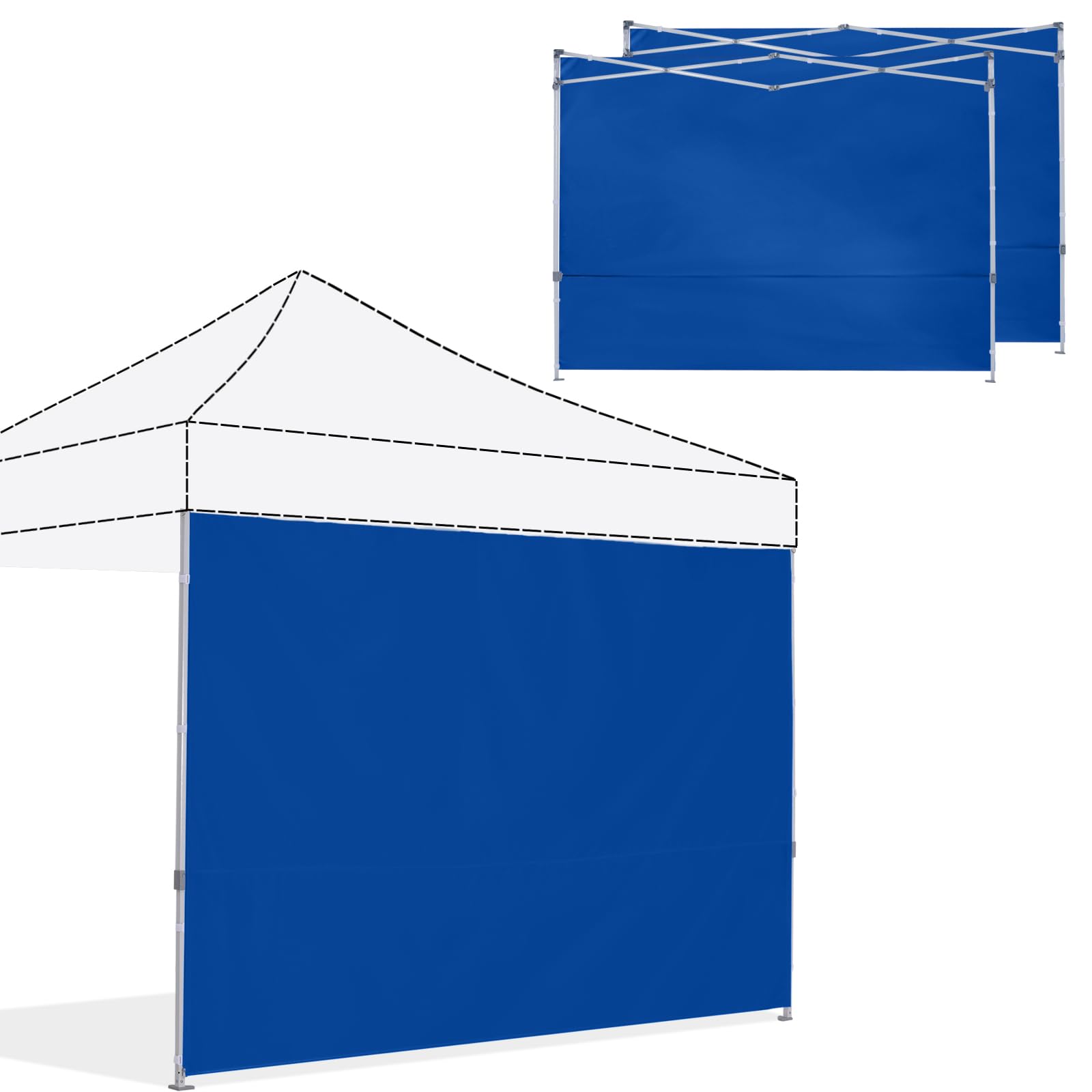 Parois latérales d'auvent 3x3 m idéales pour ombrager vos repas