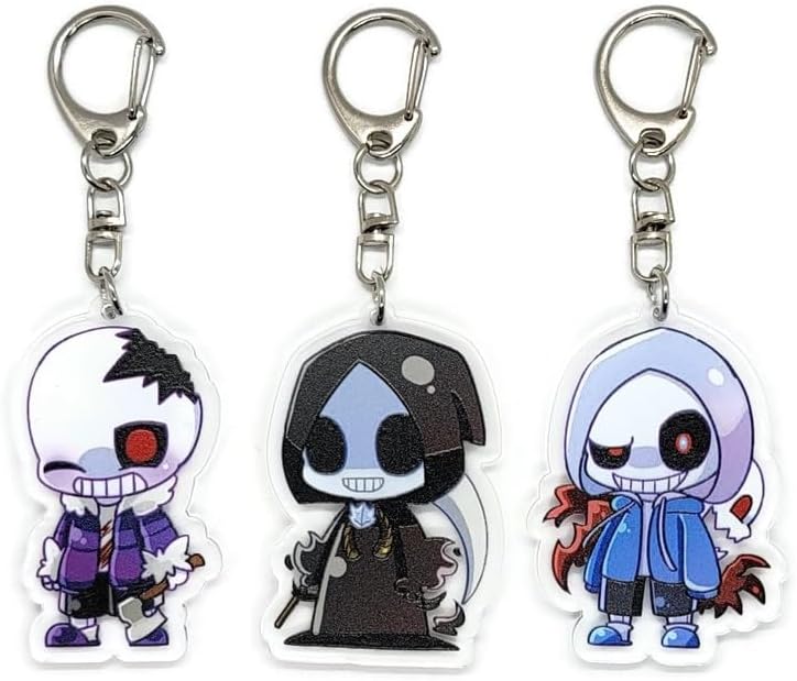 EBTY DREAMS Inc. - Set of 3 Undertale Sans Acrylic Keychain v1