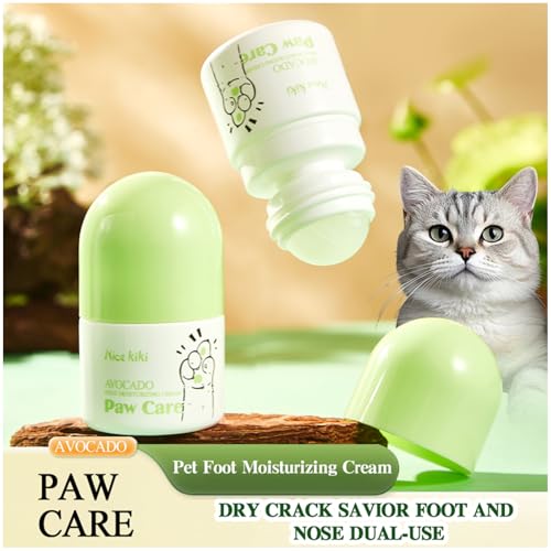 Image of Dog Paw Pad Balm Roll-On Balm Dog Elbow Protector Paw Care Non-Greasy for Cracked Dry & Damaged Paws