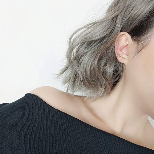 Climber Earring - Dainty Hammered Ear Crawler Simple Minimalist 14k Gold Filled Ear Climbers - Image 4