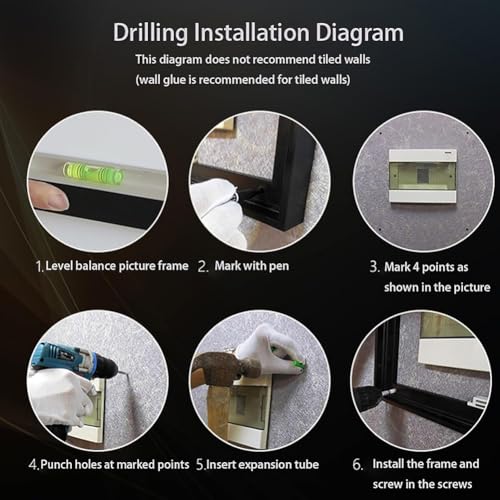 Aluminum Alloy Fuse Box Cove Art - Electric Meter & Circuit Breaker Panel Painting for Wall Decor (Black, 50x100cm) - Stylish Home & Office Decoration