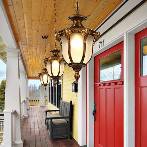 Lumière Extérieure E27 Lampe Suspendue Étanche Rétro pour Balcon - 6