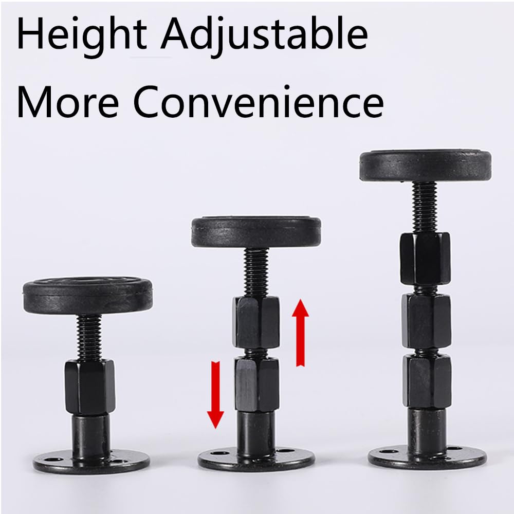 COSTWAY Telaio Da Letto In Metallo, 190x140 Cm, Struttura Letto Con Testiera Fondamenta Per Materasso Senza Rumore Carico Massimo 360kg Nero 78506710 - Foto 10