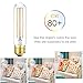 LEOOLS T10 Led Bulb, 6W Dimmable Led Tubular Bulbs, 60 Watt Incandescent Bulb Equivalent, 2700K Soft Warm White, Clear Glass, E26 Base Lamp Bulb, for Cabinet Display Cabinet etc,3 Pack.