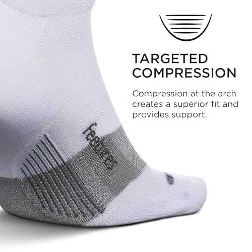 Image of Feetures Merino 10 Max Cushion No Show Tab Ankle Socks - Wool Socks for Women & Men - (1 Pair)
