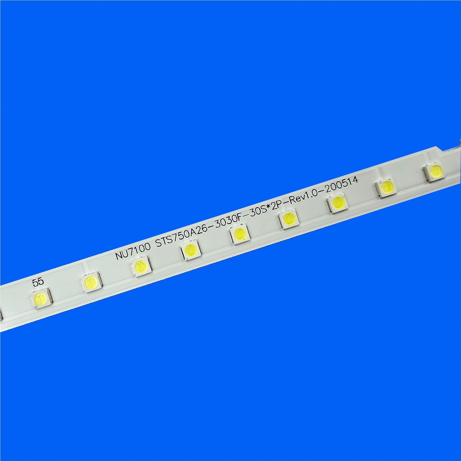 LED-Hintergrundbeleuchtungsstreifen Kompatibel Mit UN75NU710DF UN75NU6900F BN96-46078A BN61-15487A STS750A26-3030F-30S*2P-Rev1.0-171227 NU7100