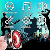 JYUDAUFU 2" 4Ohm 5W DIY Full Range Audio Speaker Micro Stereo Woofer Loudspeaker with Male Dupont Wire for Arduino DIY Replacement, DIY Multimedia Sound Box with VHM-314 Decoder Board (2Pcs) - Image 4