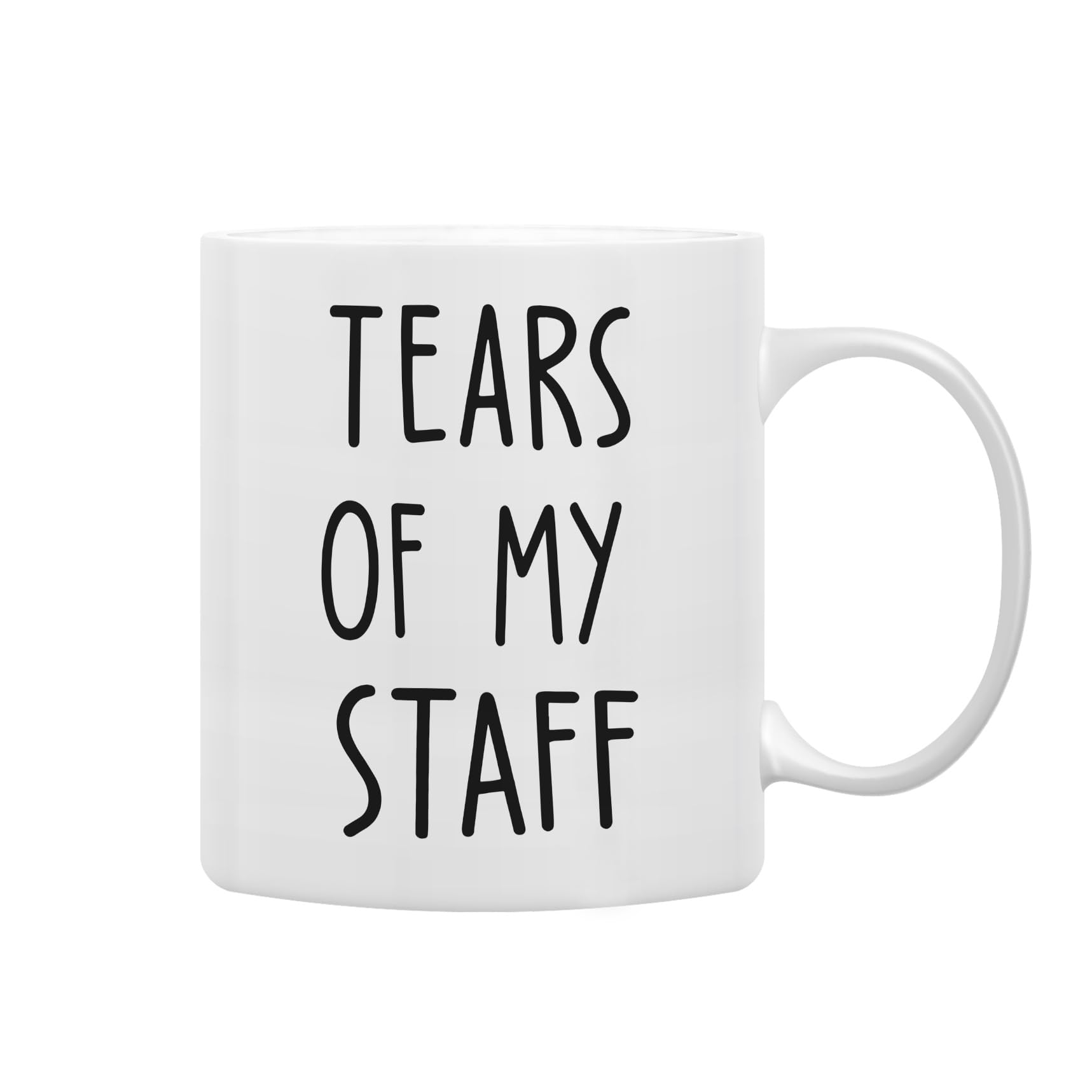 QASHWEY Tears of My Staff Mug, Funny Boss Gifts Coffee Mugs, Bosses Day BossGifts Staff Gift Tea Cup Gifts for Boss Women Men, Funny BossCoffee MugCoffee Cups Ceramic 11oz