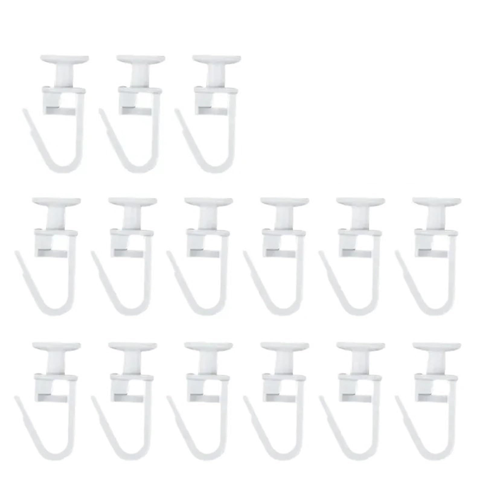 Hooks Clips for Drapes, Plastic Curtain Hooks 300pcs Track Mute Slider Hook Room Shower Hanging Replacement Parts