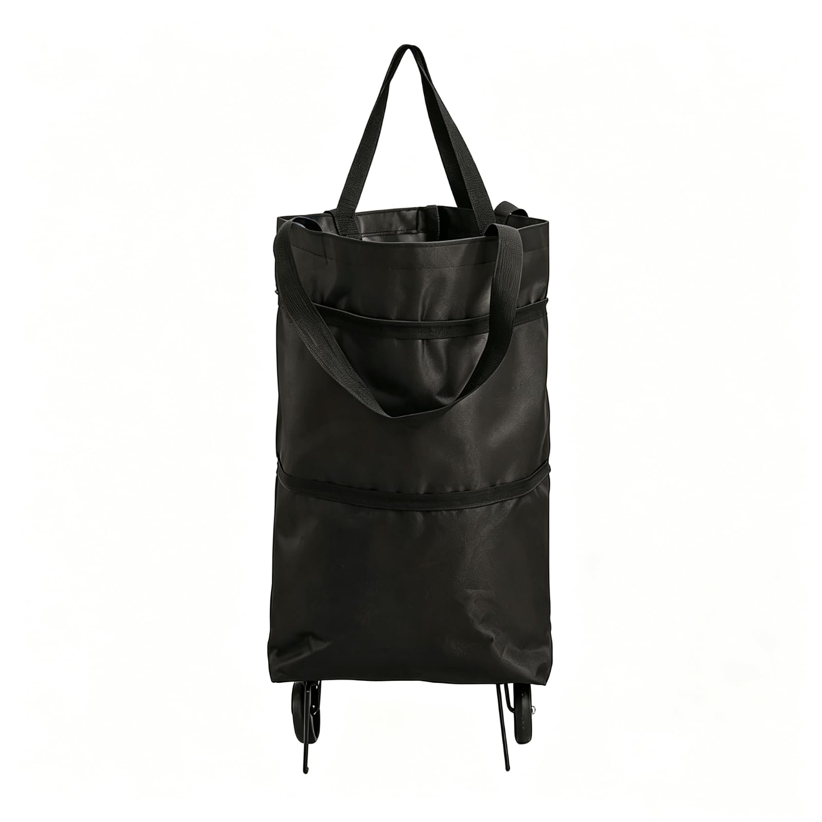 Shopping Bag, Oxford Foldable Shopping Cart, Expandable Tote Bag with Wheel