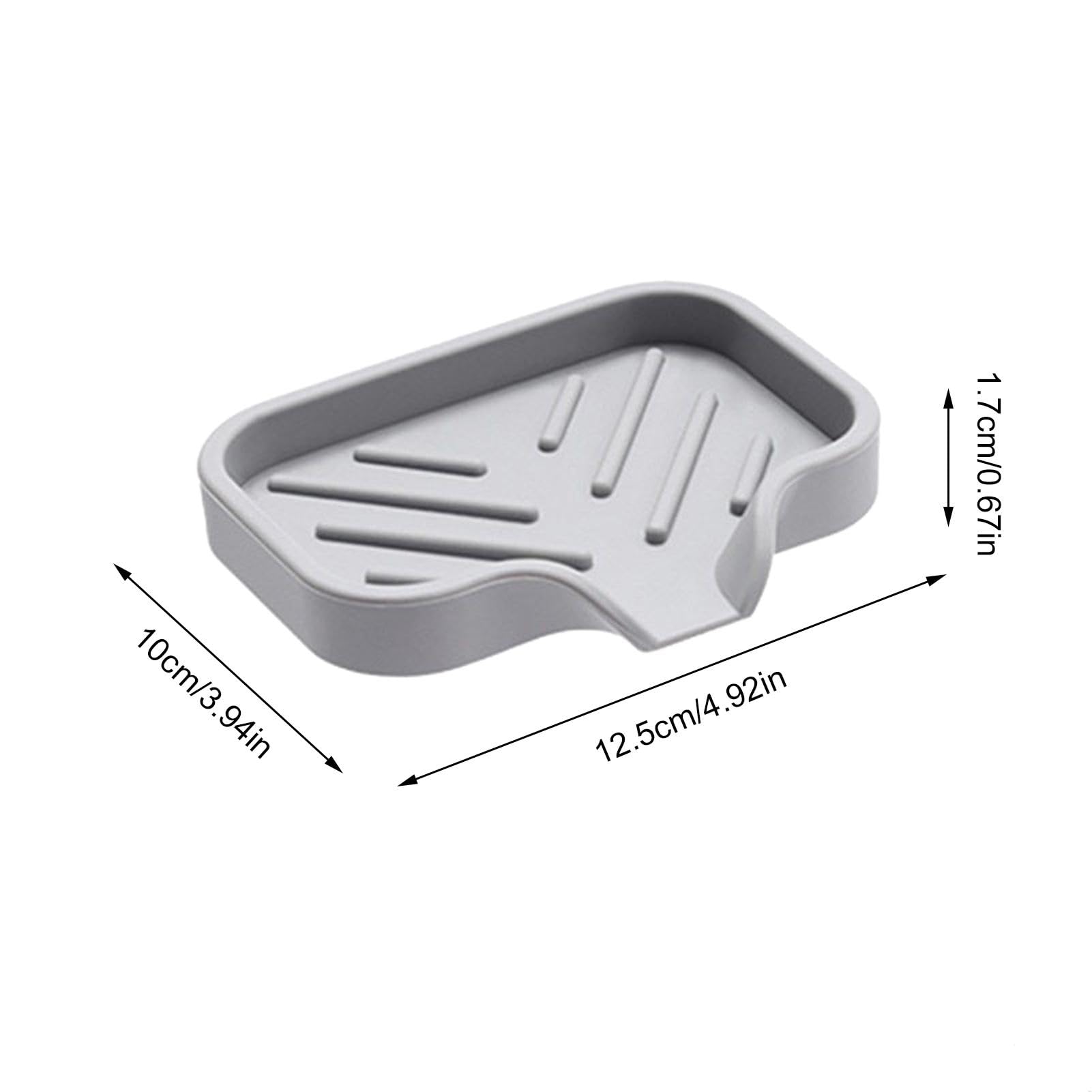 Spoelorganizer, sponshouder, spoelbak-organizer van biologisch vriendelijke siliconen, decoratieve grijze keukenorganizer, keukenhulp met opbergruimte voor keukenaccessoires, opslag, gootsteen, spons