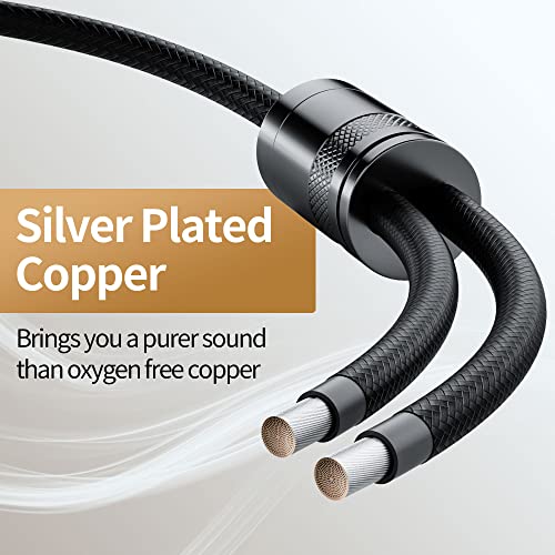 Cable RCA para tocadiscos y amplificador analógico con carcasa protectora de cobre 3