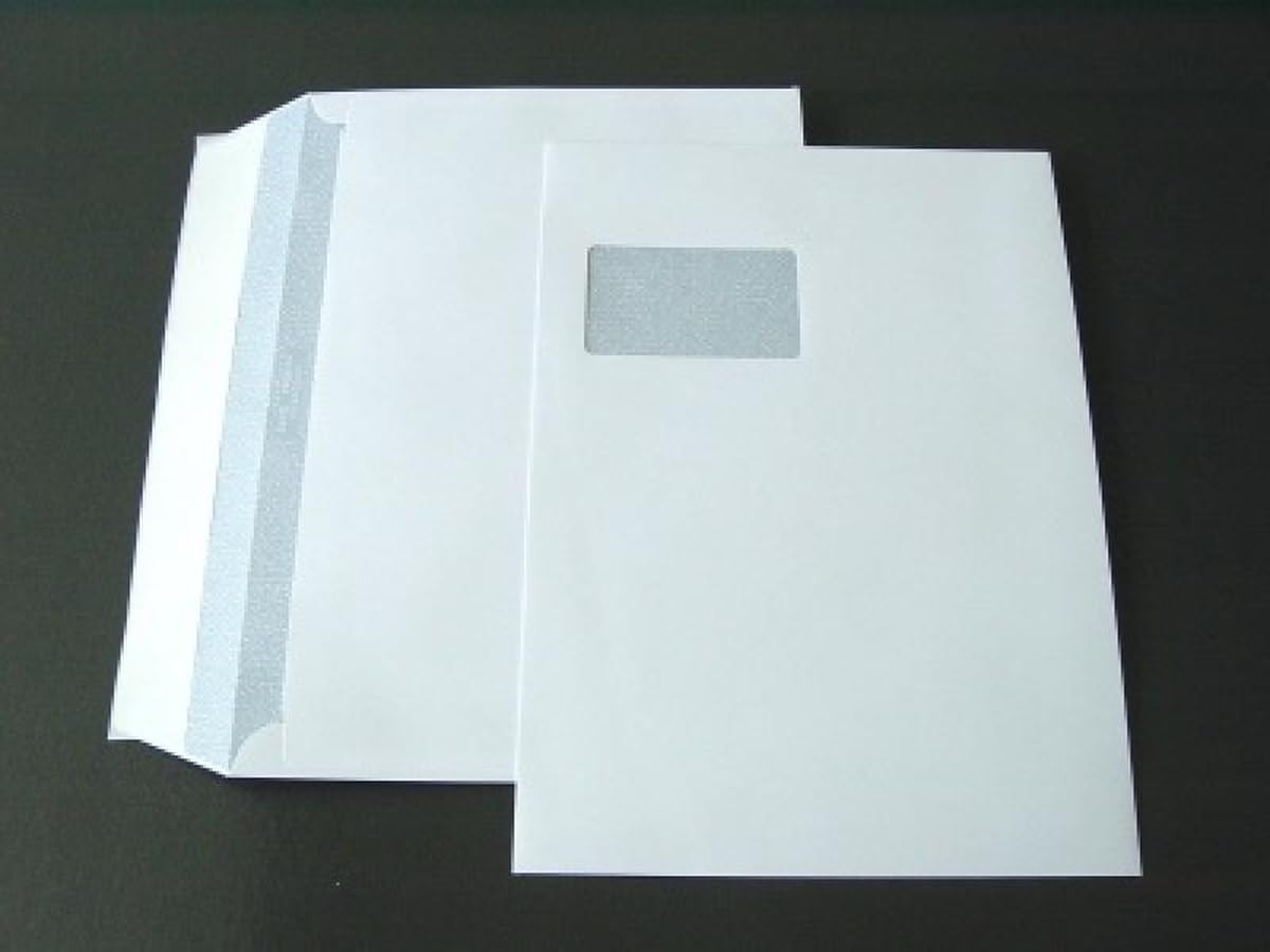 Briefumschläge C4 120g/qm haftklebend Fenster VE=250 Stück weiß