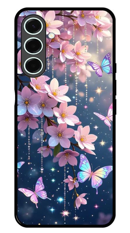 TOLMOL Compatible with Samsung Galaxy M36 5G Mobile Phone Back Cover Case for Metal | Boys & Girls | Cute Flower Printed Soft Rubber Case (Polycarbonate | Camera Protection)